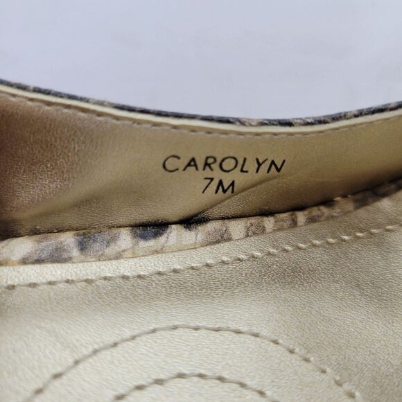 Tahari snake print platform slingback Heels Size 7M - Picture 10 of 12